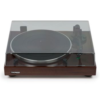 Thorens TD-202 walnut with closed cover
