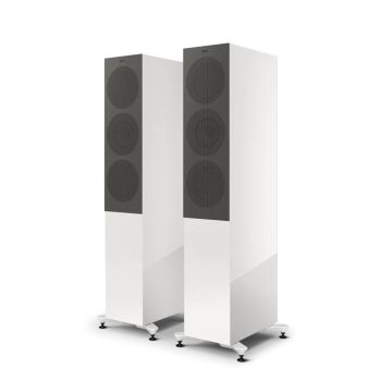 KEF R-7 Meta white  with grilles