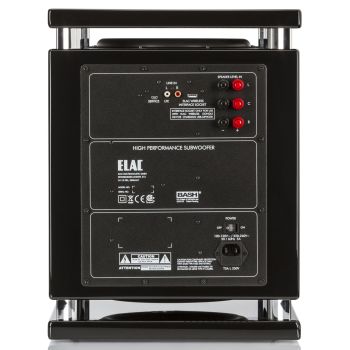 Elac SUB-2070.2 black, rear, connections