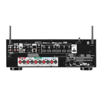 Denon AVC-S670H rear, connections