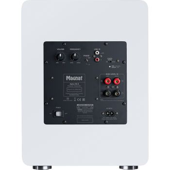 Magnat Alpha RS-8 white, rear, connections