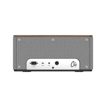 Klipsch The One Plus walnut rear, connections