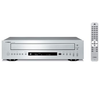 Yamaha CD-C603 silver with the remote