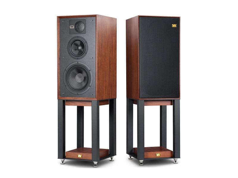 Wharfedale Heritage Linton mahogany red + Stands