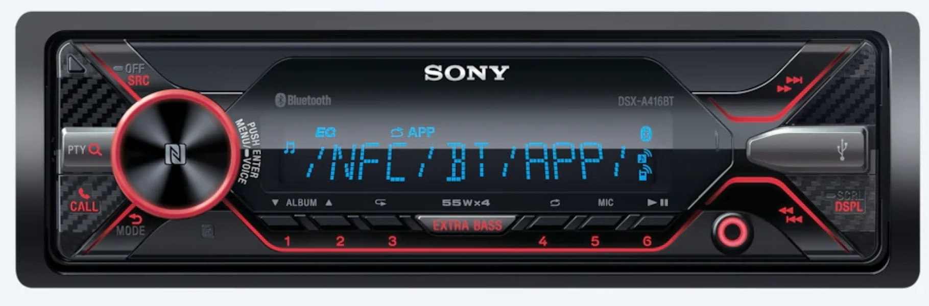 Sony DSX-A416BT - multicolor