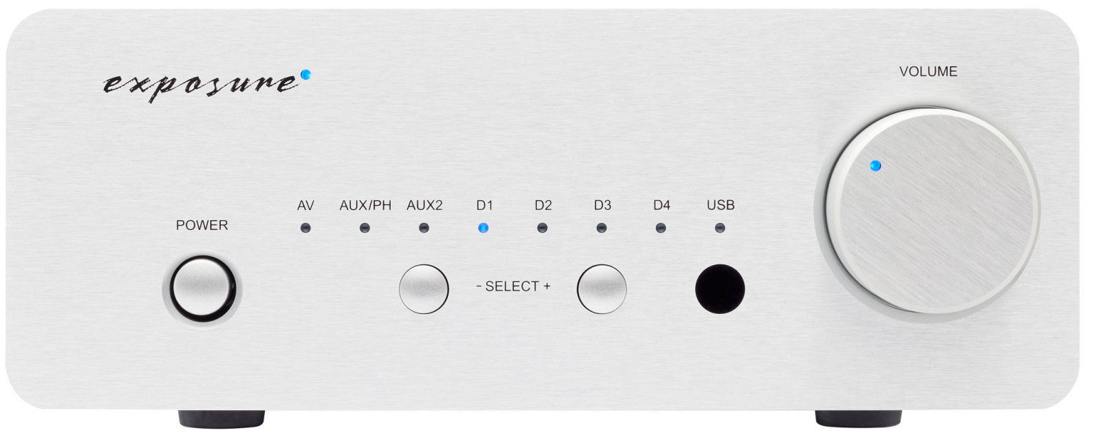 Exposure XM-5 integrated amplifier με dac , usb in ,  phono - silver