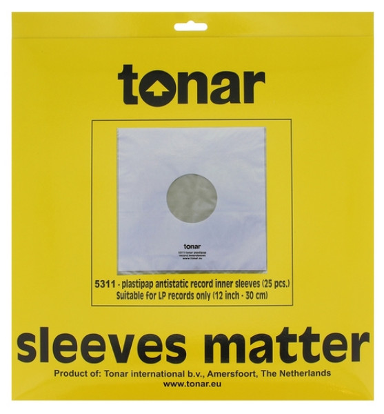 Tonar Plastipap 5311 - inner sleeves 12 inches - 25 τεμάχια