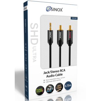 Sinox SHD-3461 - 3.5mm mini jack σε 2 male rca - 0,75 μέτρου