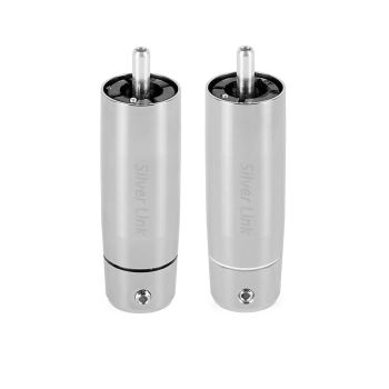 ETI Research Silver Link RCA connectors - 2 τεμάχια