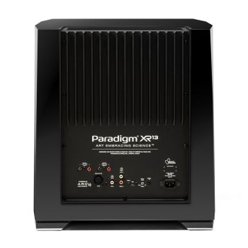 Paradigm XR-13 black piano rear, connections