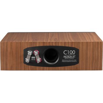 Martin Logan Motion XT C100 walnut rear, connections