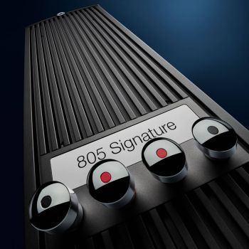 Bowers & Wilkins 805 D4 Signature blue, rear connections detail