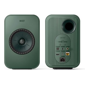 KEF LSX II LT Wireless sage green, rear, connections
