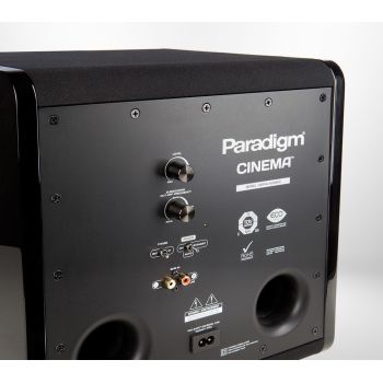 Paradigm Cinema Sub rear, control panel