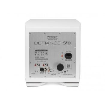 Paradigm Defiance S10 white rear, connections