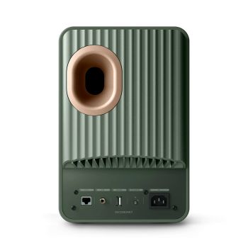 KEF LS50 Wireless II moss green rear-connections