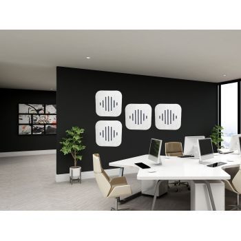 iZiSound Wave in office with white panel