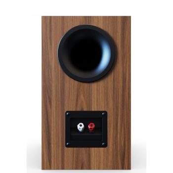 Elac Debut 3.0 DB63 walnut rear-connections