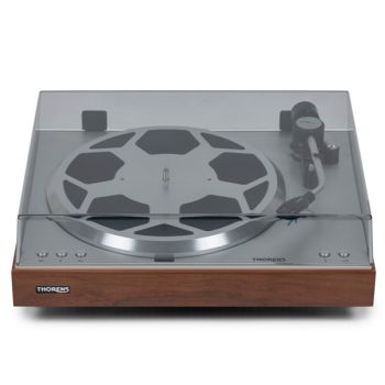 Thorens TD-404 DD oak matt with cover closed