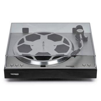 Thorens TD-404 DD black high gloss with cover closed
