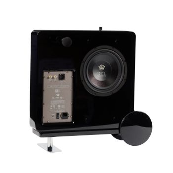 REL Planar PL-1 piano black with stands, rear-connections