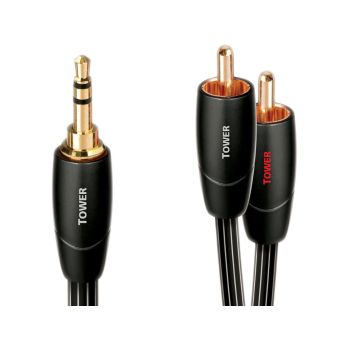 Καλωδιο AudioQuest Tower mini jack 3.5mm σε 2 male rca, 1 μέτρο