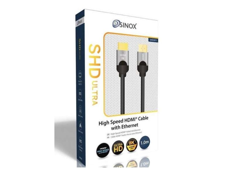Sinox HDMI 2.1 SHD-3071 - 1 μέτρο UHD 8K/60Hz 48GBps