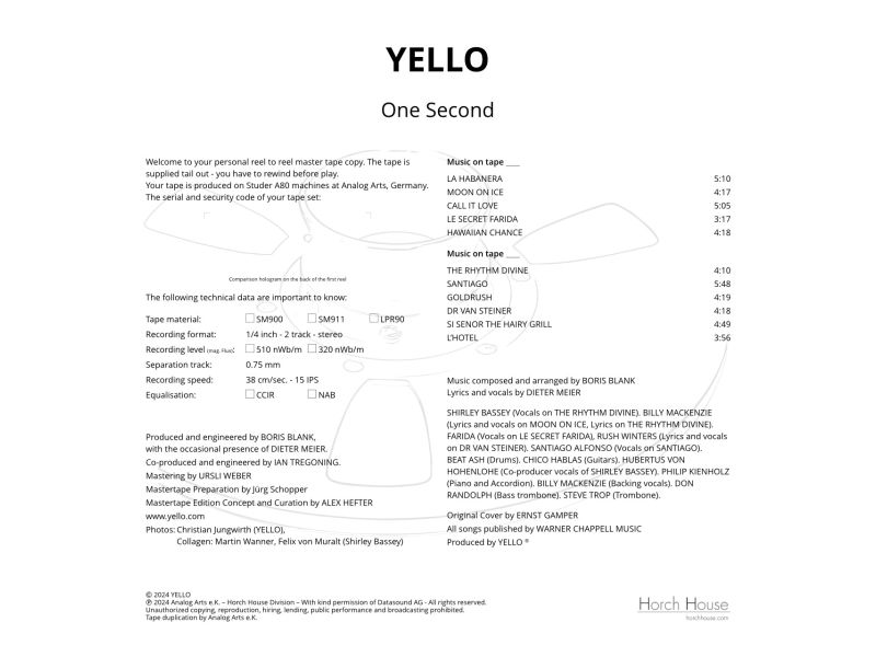 Revox Tape Reel - Yello \