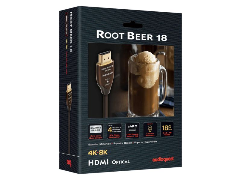 AudioQuest Root Beer-18 Long-Length HDMI 2.0b - UHD 4K/18GBps