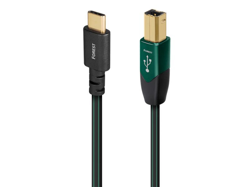 AudioQuest Forest USB-C>B - USB 3.0 C male to B male