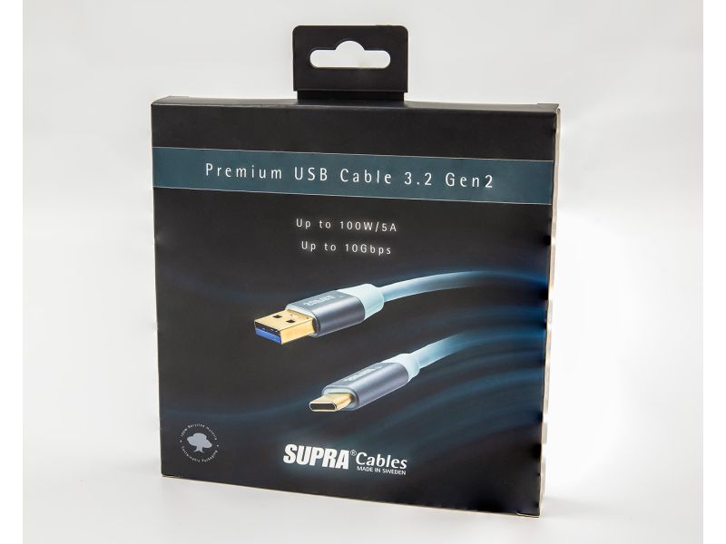 Supra USB 3.2 C-C Gen-2 - C male to C male - 1m