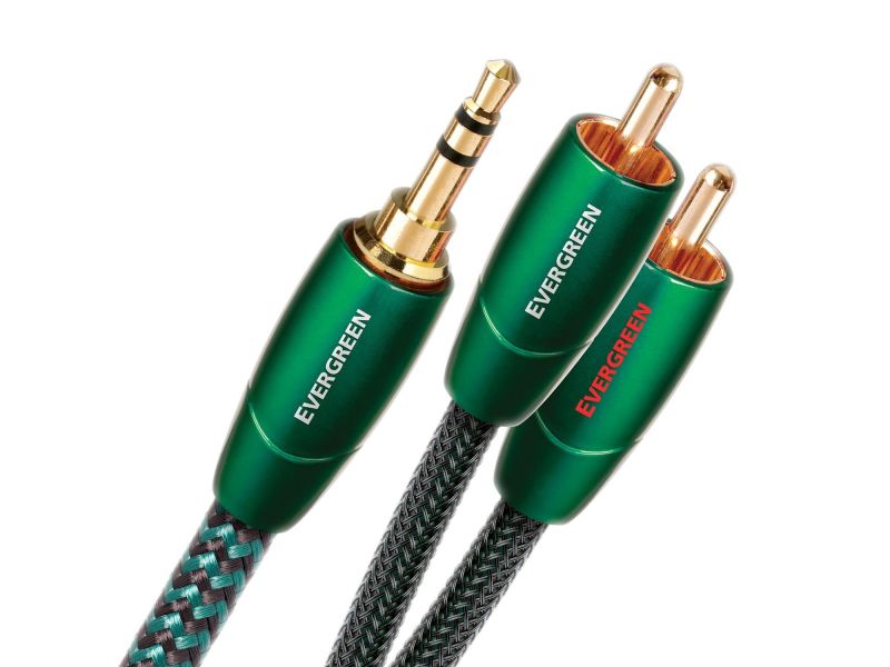 AudioQuest Evergreen - mini jack 3.5mm σε 2 male rca