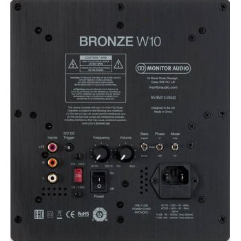 Monitor Audio new 6G Bronze-W10 πισω μερος, συνδεσεις