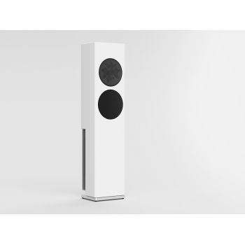 Manger Audio s1 active speakers, high gloss white front