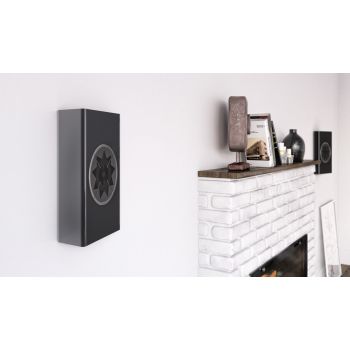 Manger Audio w1 on wall in a room