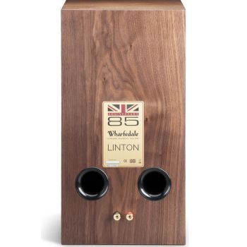 Wharfedale Heritage Linton walnut rear, connections