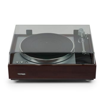 Thorens TD-1600 walnut with closed cover