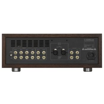 Luxman CL-38uC rear, connections
