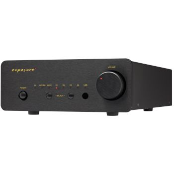 Exposure XM-5 integrated amplifier με dac , usb in ,  phono - black