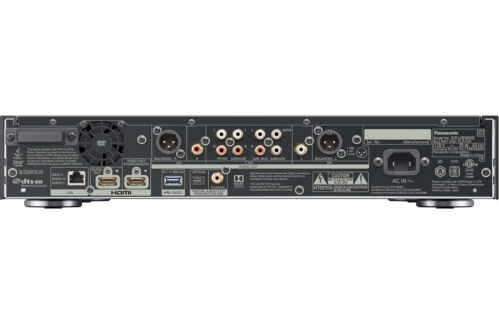 Panasonic DPUB9000 4K UltraHD Kosmas Audio Video