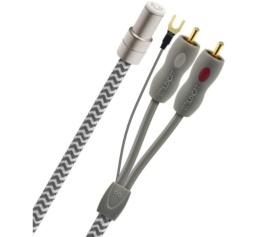 AudioQuest Wildcat 1.5 meter tonearm cable straight din phono cable